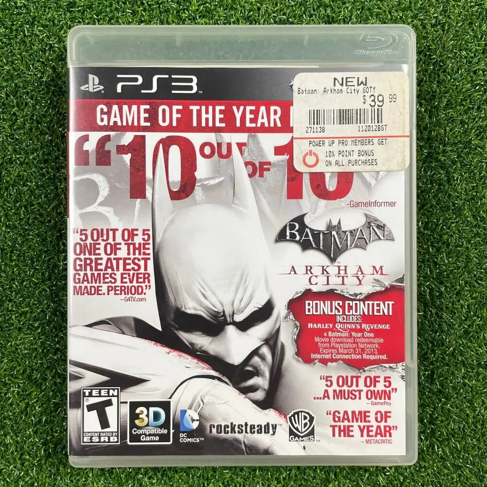 Batman: Arkham City - Game of the Year (Sony PlayStation 3, 2010) Complete CIB
